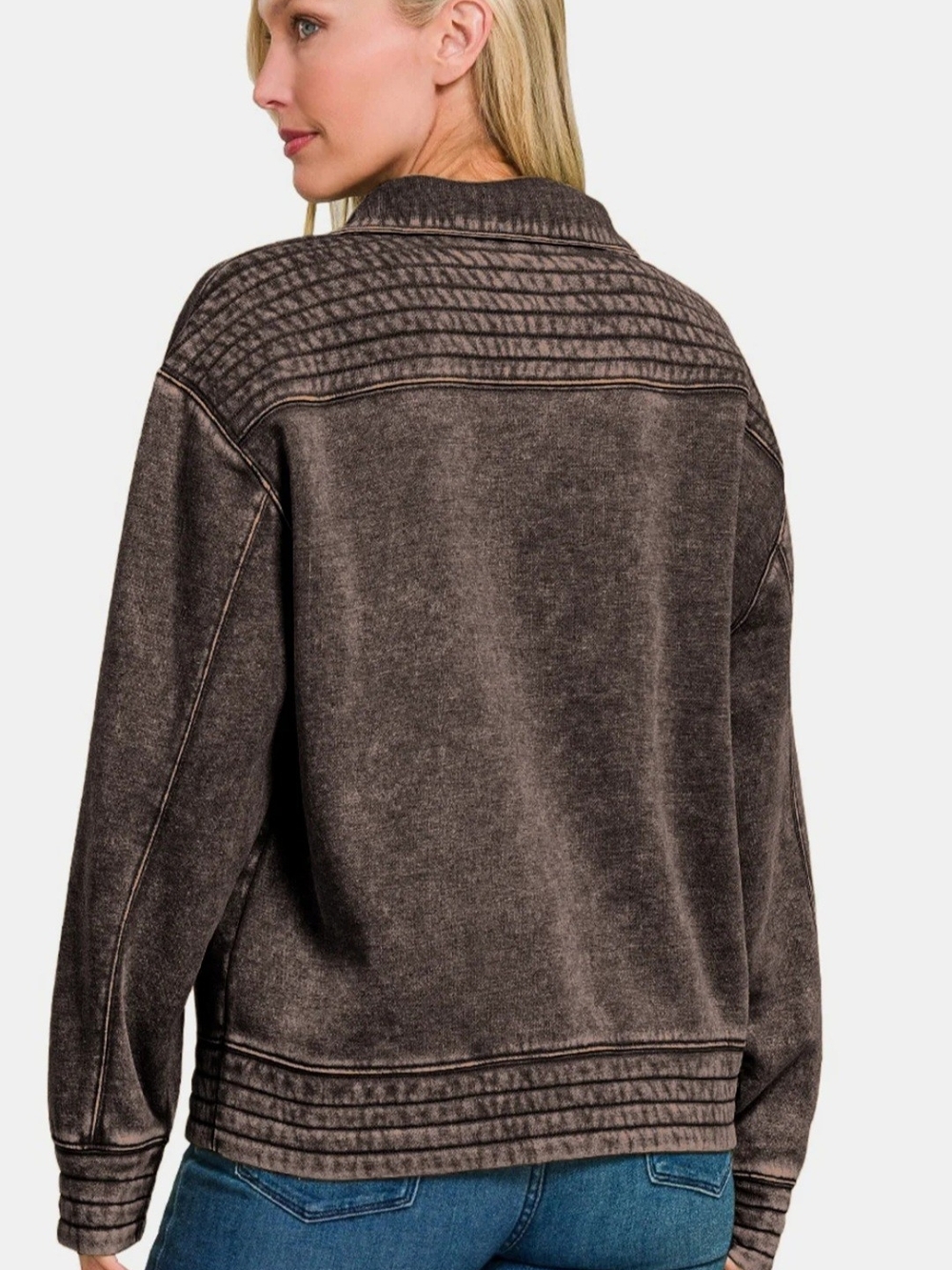 Zenana Womens Pullover Jacket - Picture 3 of 3